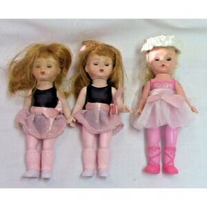Three Miniature Madame Alexander Ballerina dolls 5"